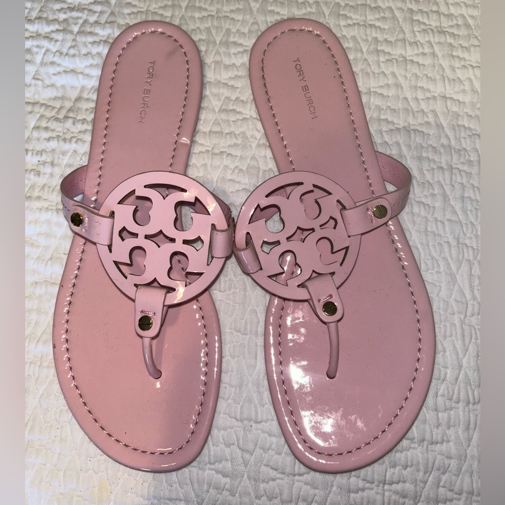 Light Pink Tory Burch flip flops